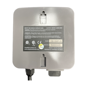 Back of ClearBlue controller